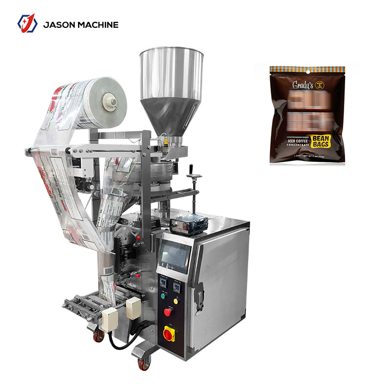 Fully automatic vertical coffee beans packing machine with measuring cups