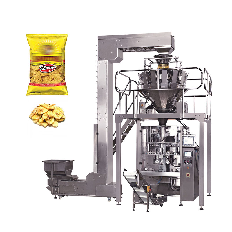 High speed  potato chips banana chips packing machine with low price