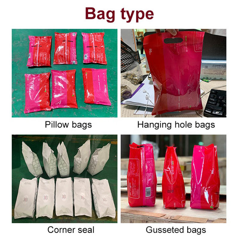 Automatic weighing pillow bag beans fungus packing machine