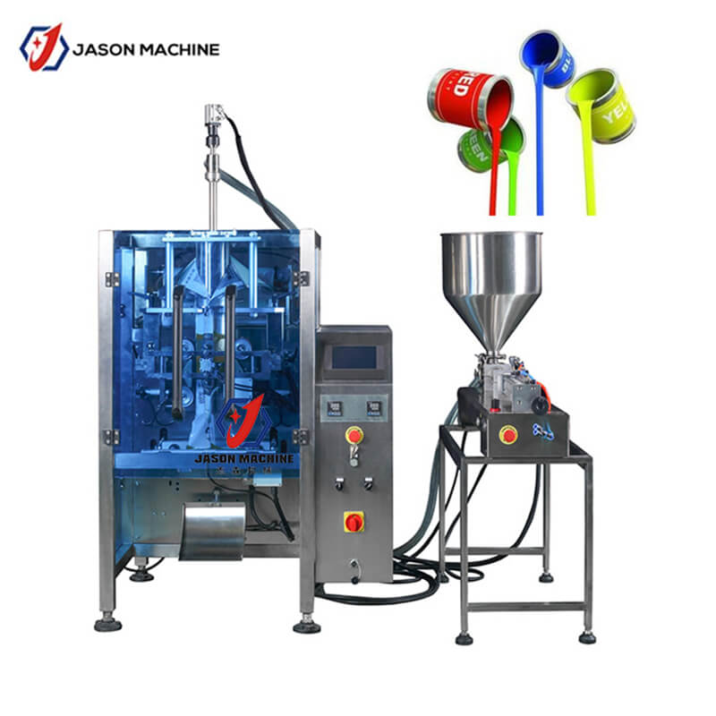 Automatic latex paint packing machine