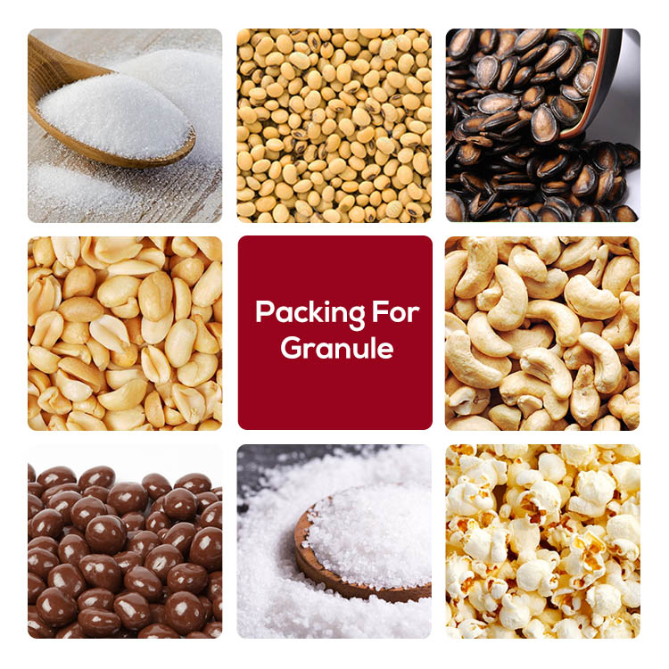 Vertical pillow bag granule coffee bean cashew nut packing machine