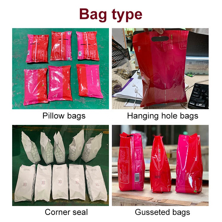 Automatic puffed rice plastic packing machine bag for 1kg 2kg 5kg