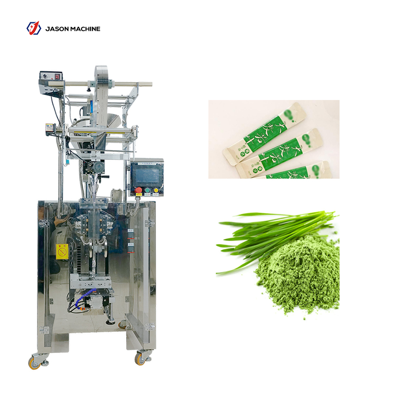 Automatic wheatgrass powder stick pouch packing machine