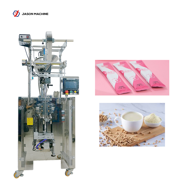 Full automatic stick pouch soy milk powder instant coffee powder packing machine