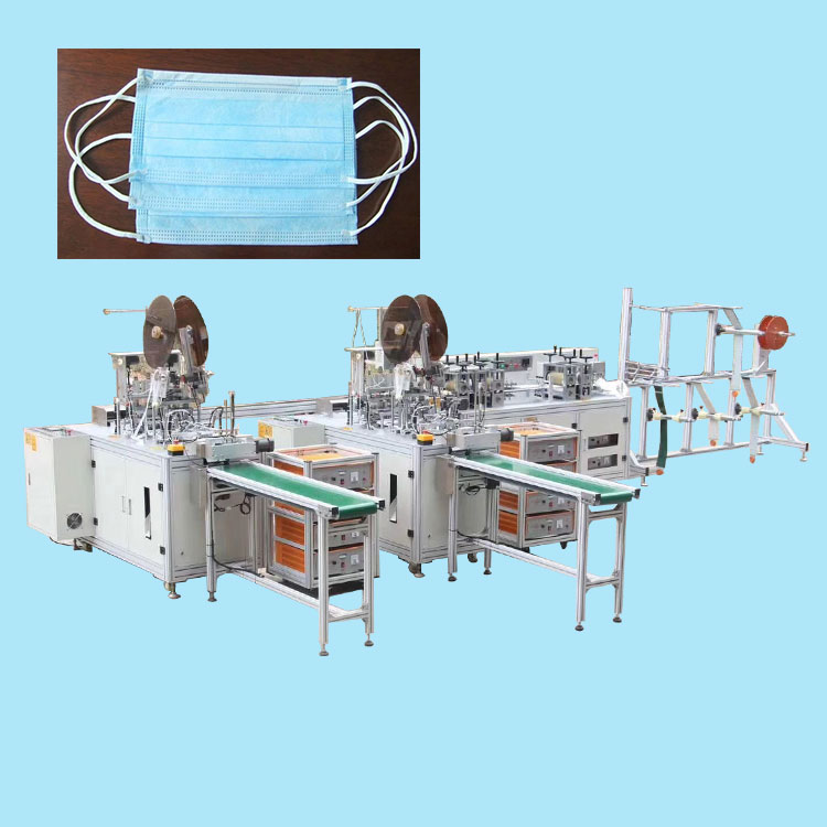 Automatic surgical medical face mouth mask making machine