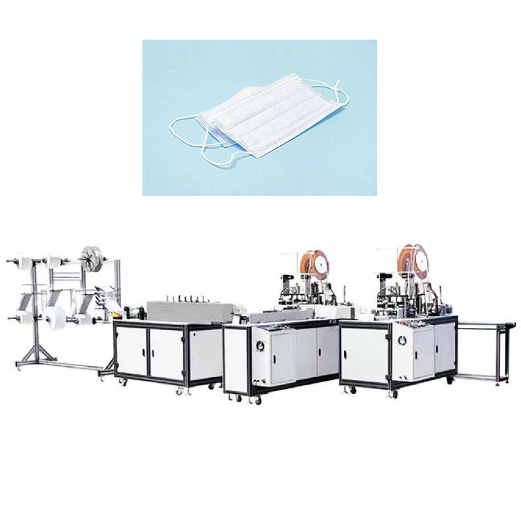 Automatic medical surgical earloop face mask production machine