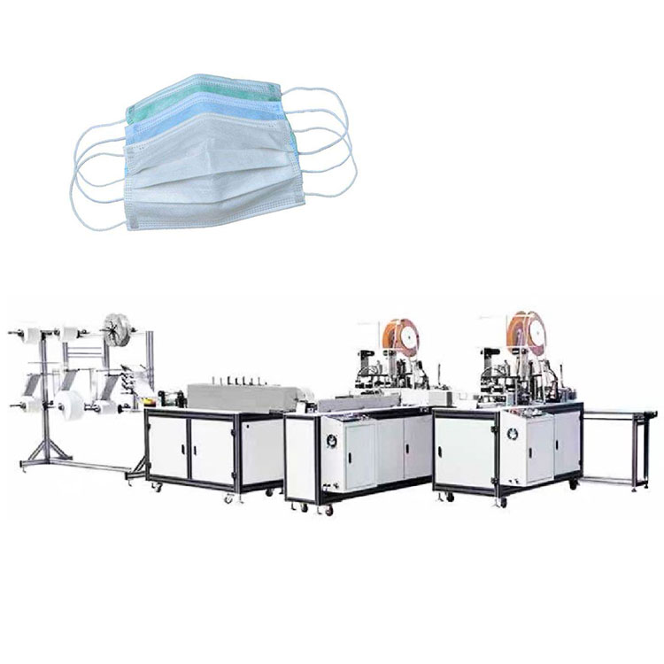 Automatic nonwoven face medical mask making machine