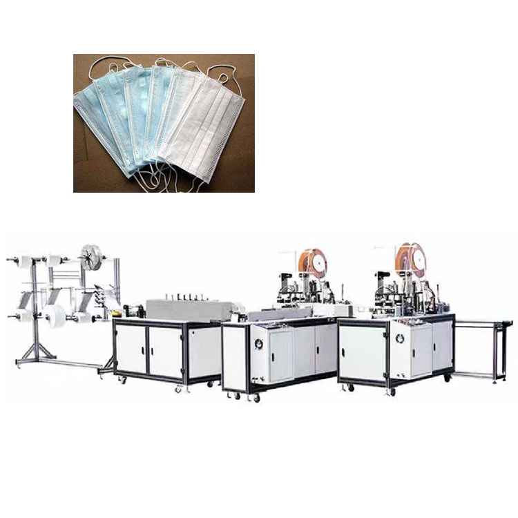 Automatic surgical face medical mask manufactuiring making machine