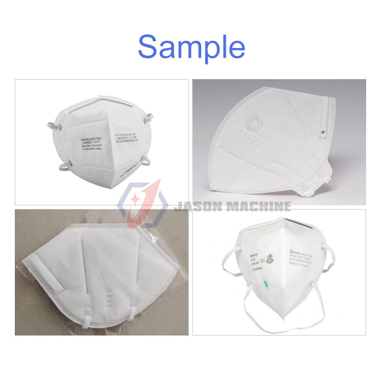 semi auto nonwoven n95 respirator face mask making machine