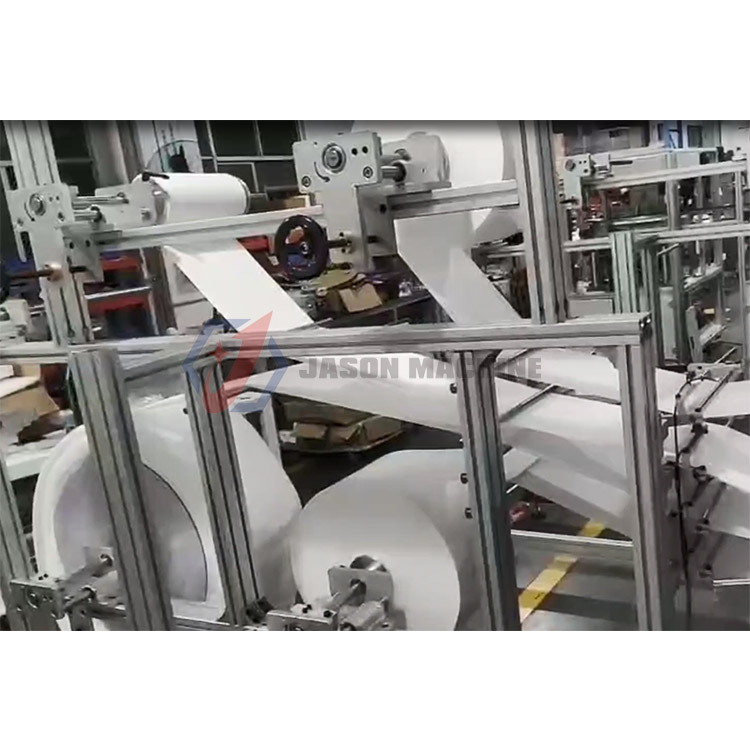 automatic medical mask n95 folding nonwoven machine