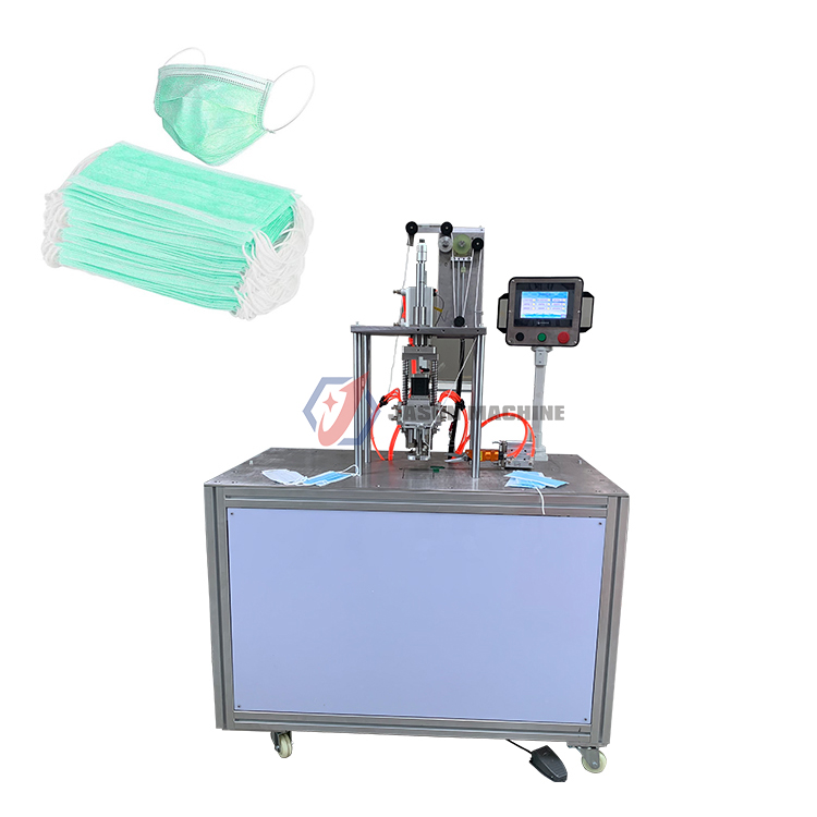 surgical 3 ply face mask ear loop cutting welding machine