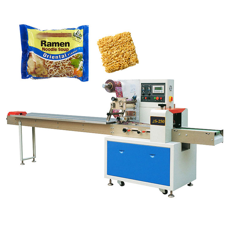 Automatic pillow plastic bag instant noodle packing machine