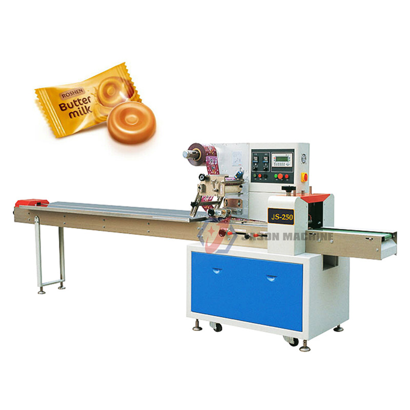 Multi Function Flow Pack Soft Candy Hard Candy Packing Machine