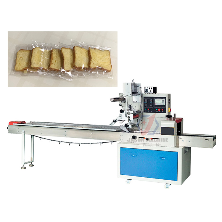 Full Servo Horizontal Automatic Pouch Bread Packing Machine Food Pillow Packaging Machine