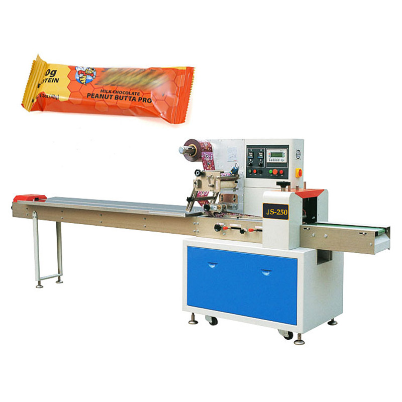 High Speed Automatic Small Candy Cereal Bar Protein Bar Packaging Machine